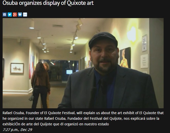 Osuba organizes display of Quixote art